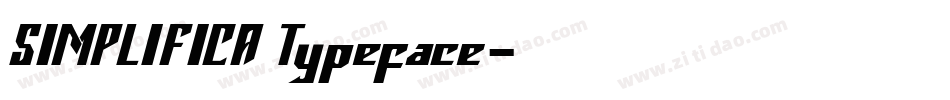 SIMPLIFICA Typeface字体转换